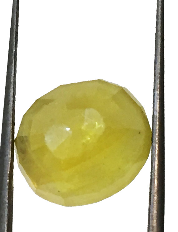 11.07 ct/12.30 ratti Natural Certified Bangkok Pukhraj/Yellow Sapphire